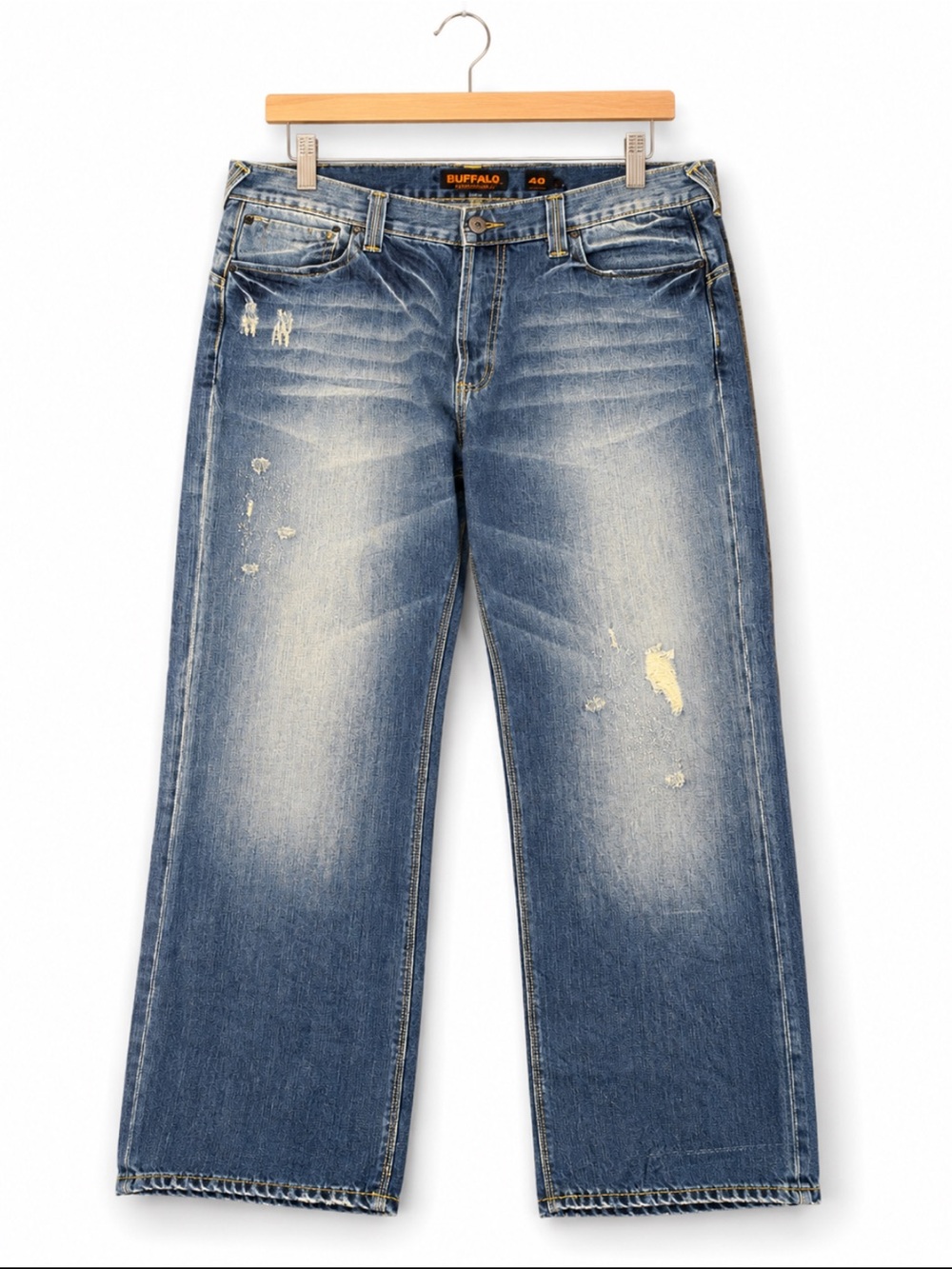 NWT Ed Hardy Christian Audigier ADA Pacino Distressed Jeans 40x32